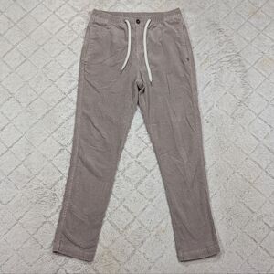 Vuori Pants Mens M Gray Optimist Corduroy Slim Straight Casual Outdoor V440